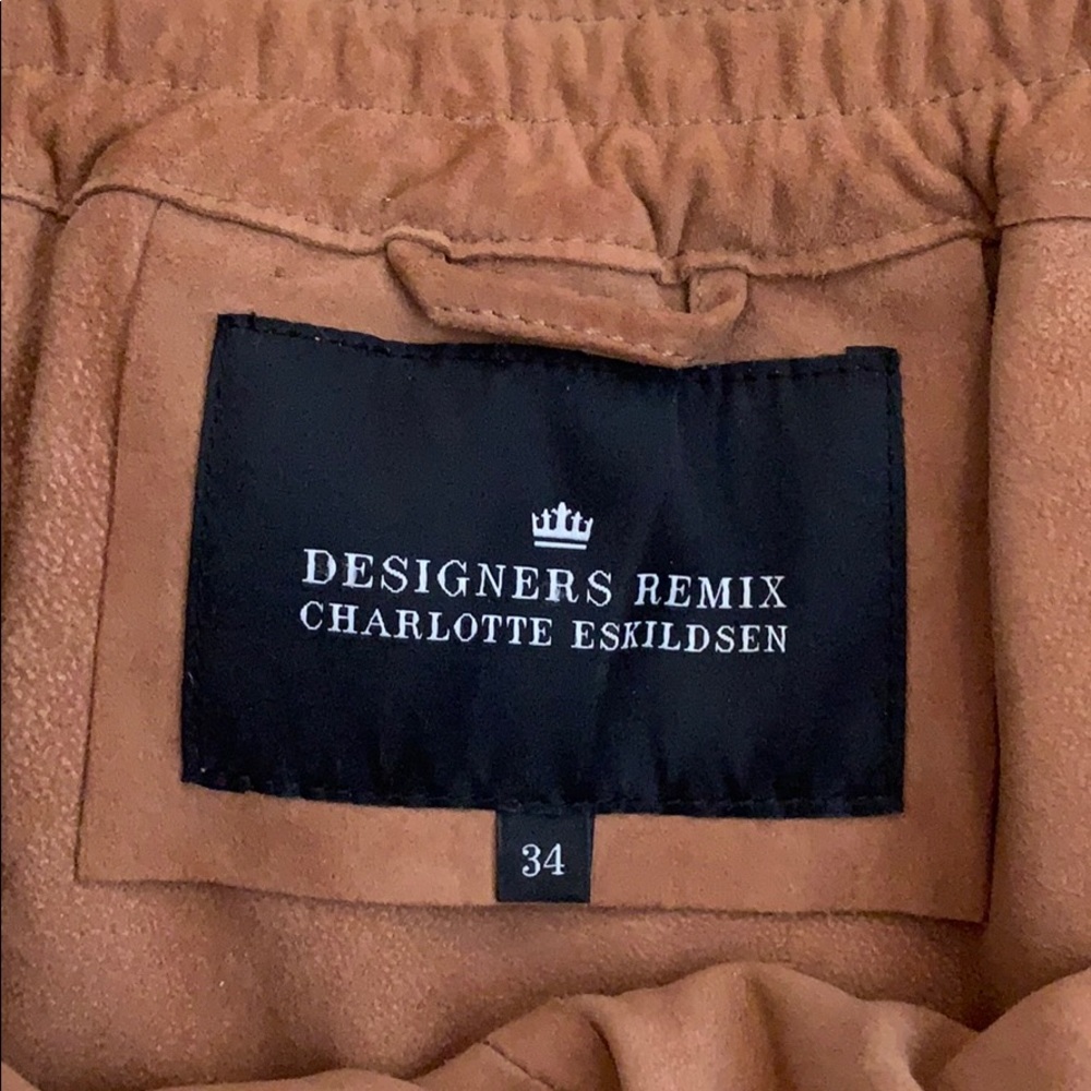 Designers Remix - Suede Top View 4